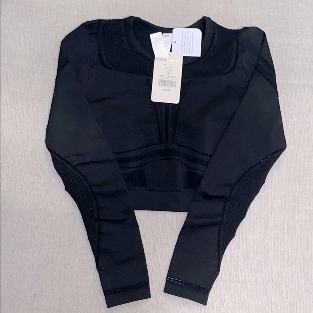 Fabletics Jaymee Mesh Top Long Sleeve Med
